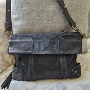 Olivia Harris Shoulder bag dark teal blue
